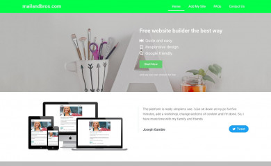 mailandbros.com screenshot