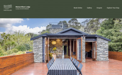 maisonblanclodge.co.nz screenshot