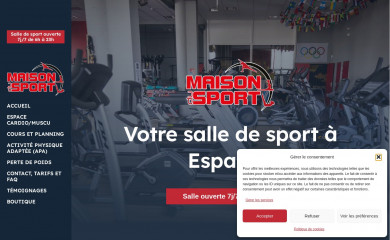 maisondusport.fr screenshot