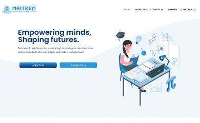 maitreyi.edu.in screenshot