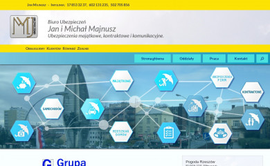 majnusz-ubezpieczenia.pl screenshot