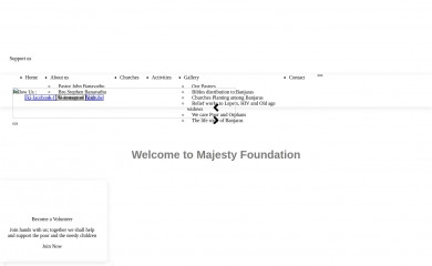 majestyfoundations.org screenshot