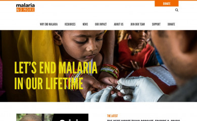 malarianomore.org screenshot