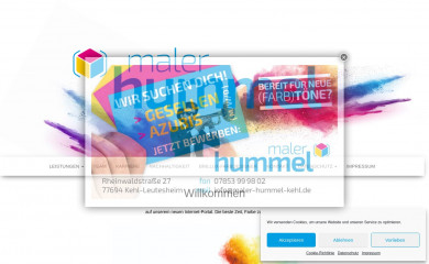 maler-hummel-kehl.de screenshot
