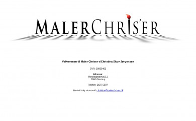 malerchriser.dk screenshot