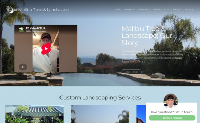 malibutreeandlandscape.com screenshot