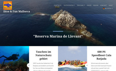 mallorcadiving.de screenshot