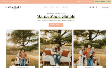 mamamadesimple.com screenshot