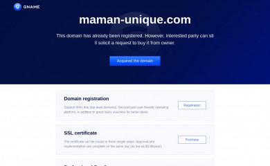 maman-unique.com screenshot