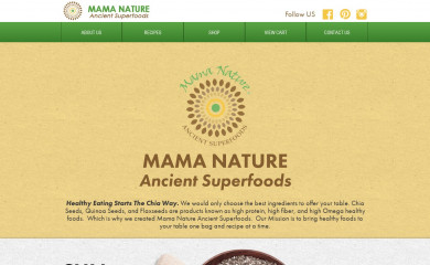 mamanaturesuperfoods.com screenshot