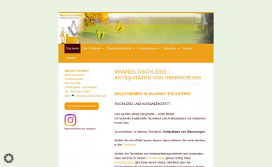 mannestischlerei.de screenshot
