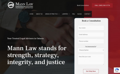 mannlaw.ca screenshot