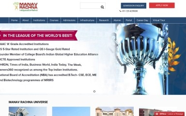 http://manavrachna.edu.in screenshot