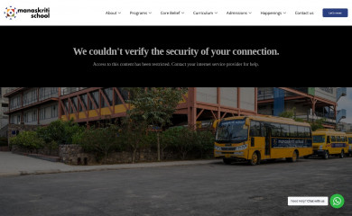 manaskritischool.com screenshot