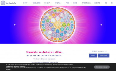 mandalavaga.si screenshot