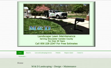 manddlandscaping.net screenshot