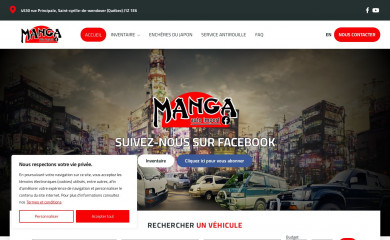 mangaautoimport.com screenshot