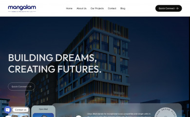mangalamprojects.in screenshot