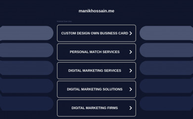 manikhossain.me screenshot