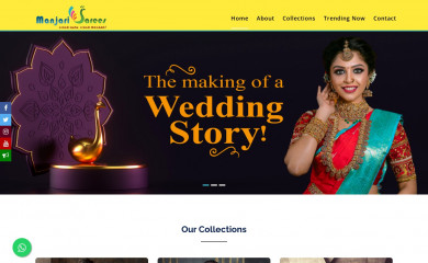 manjarisarees.com screenshot