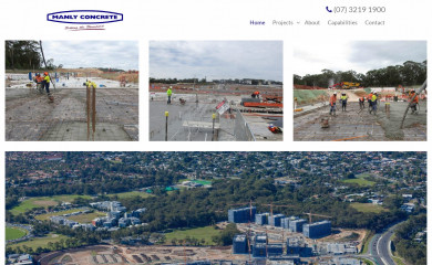 manlyconcrete.com.au screenshot
