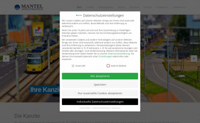 mantel-recht.de screenshot