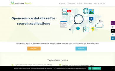 manticoresearch.com screenshot
