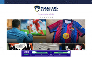 mantosdofutebol.com.br screenshot