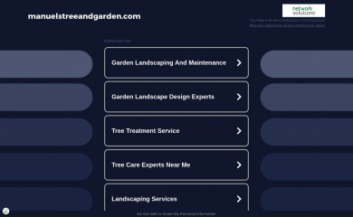 manuelstreeandgarden.com screenshot