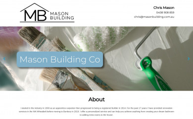 masonbuilding.com.au screenshot