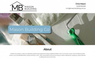 masonbuilding.com.au screenshot