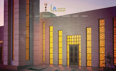 masjidsadar.com screenshot