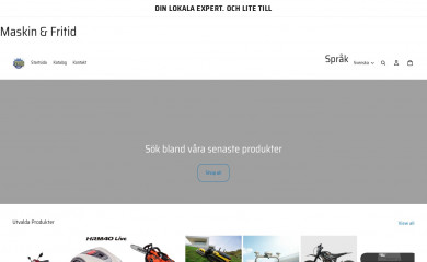 maskinochfritid.se screenshot