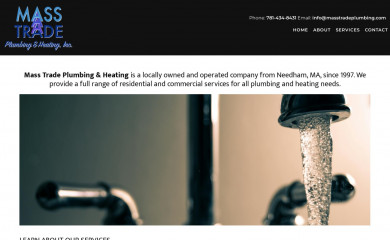 masstradeplumbing.com screenshot