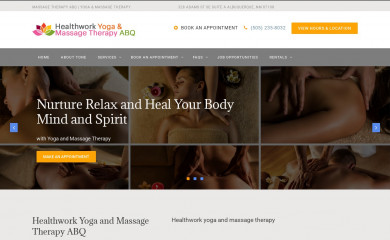 massagetherapyabq.com screenshot