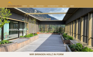 massholzbau.ch screenshot