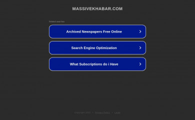massivekhabar.com screenshot