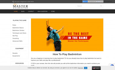 masterbadminton.com screenshot