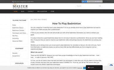 masterbadminton.com screenshot
