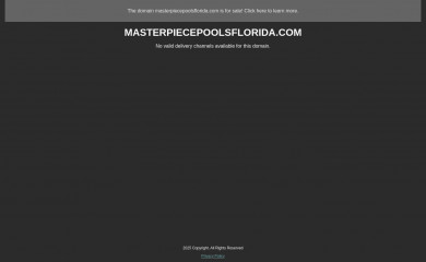masterpiecepoolsflorida.com screenshot