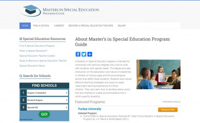 masters-in-special-education.com screenshot