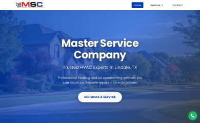 masterservicecompany.com screenshot