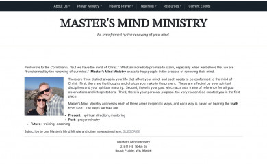 mastersmindministry.org screenshot
