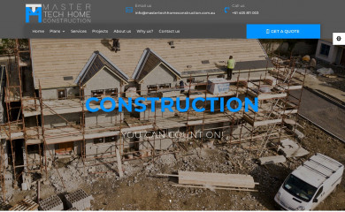 mastertechhomeconstruction.com.au screenshot
