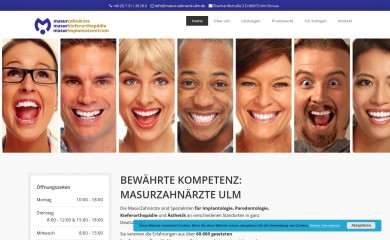 masur-zahnarzt-ulm.de screenshot