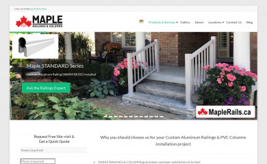 maplerails.ca screenshot