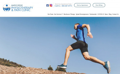 mapleridgephysio.com screenshot