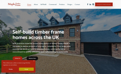 mapletimberframe.uk screenshot