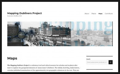 mappingdubliners.org screenshot