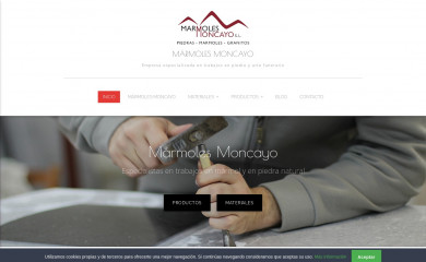 marmolesmoncayo.es screenshot